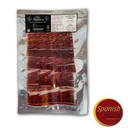Packet of 100% iberico bellota ham A. Romero 80gr